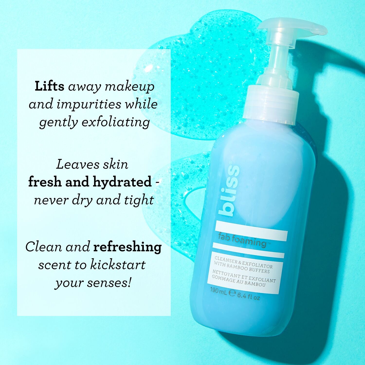 BLISS_BLISSPRIORITY13_FabFoaming2-in-1Cleanser_ExfoliatorwithBambooBuffers_6.4oz__ProductBenefits-ECommerce_JPG_3c1ed23f-05cd-4a2e-88a1-4d715bc160e3
