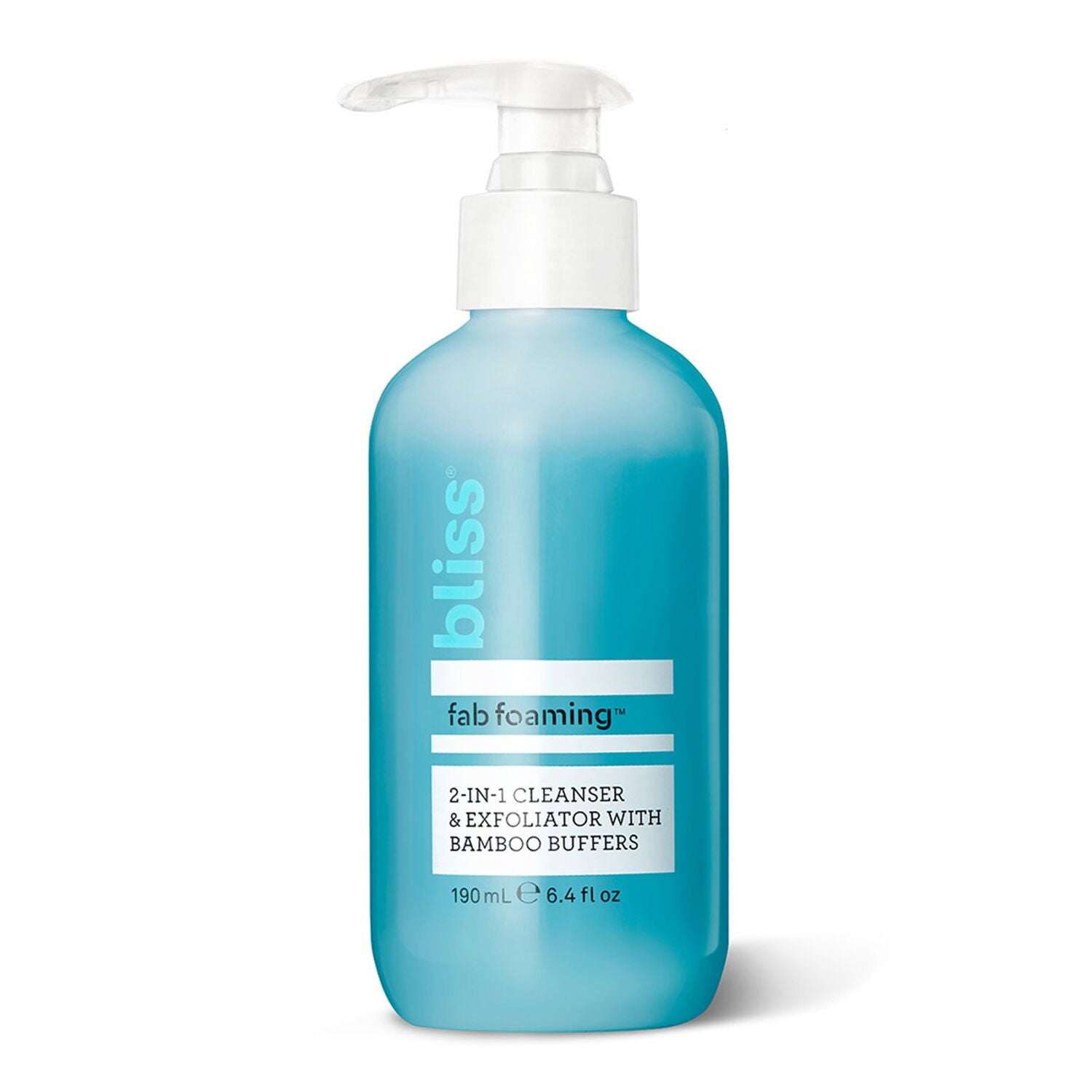 BLISS_BLISSPRIORITY13_FabFoaming2-in-1Cleanser_ExfoliatorwithBambooBuffers_6.4oz__Soilder-ECommerce_JPG