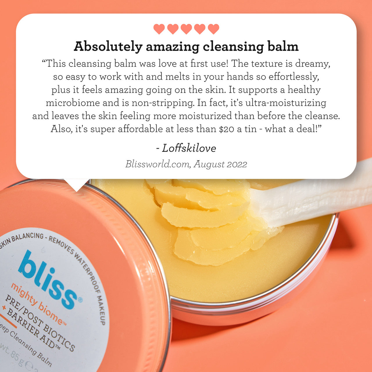 Bliss-MightyBiomePre-ProBioticCleansingBalmCustomerTestimonial