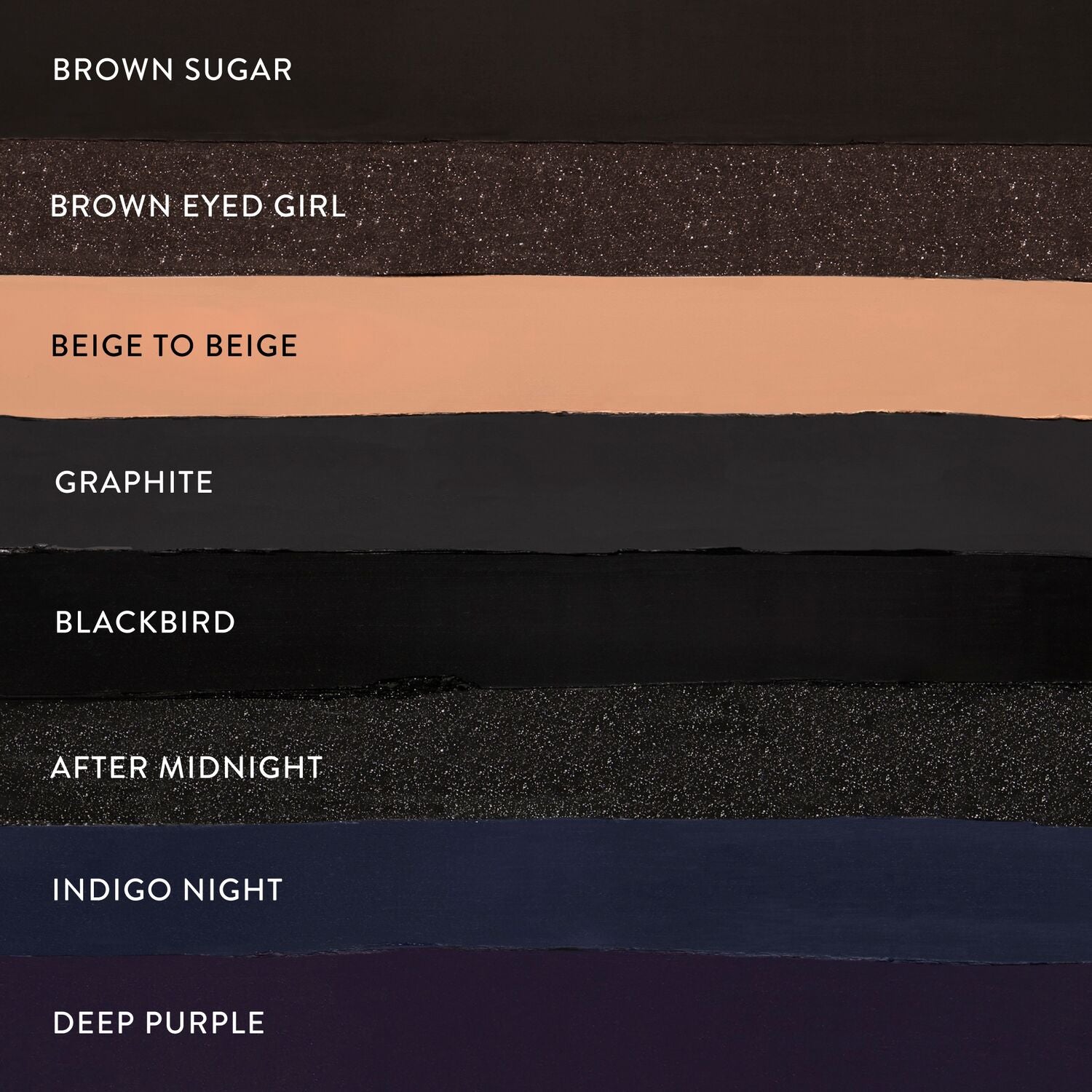 LG-INKcredibleWaterproofGelEyelinerPencil-TextureShotwithShadeNames-ECommerce_JPG